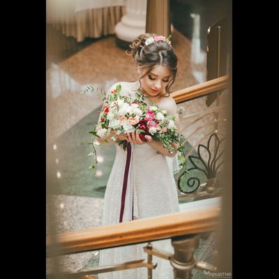 Букет невесты &amp; Бутоньерка № 1339