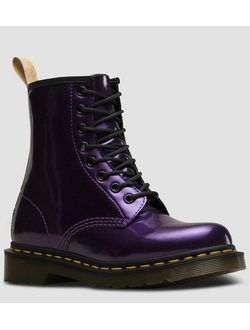 Ботинки Dr. Martens Vegan 1460 Metallic фиолетовые