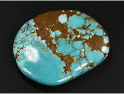 Бирюза, полировка плоская, США, Невада (30*24*6 мм, 7 г) №37844