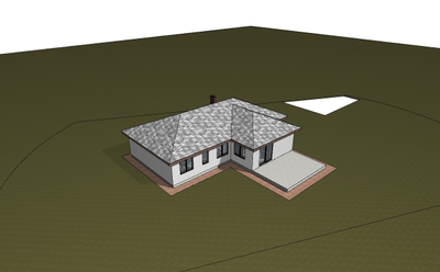Одноэтажный дом с тремя спальнями 140м² (S110)