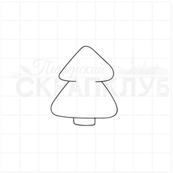 Штамп для скрапа елочка