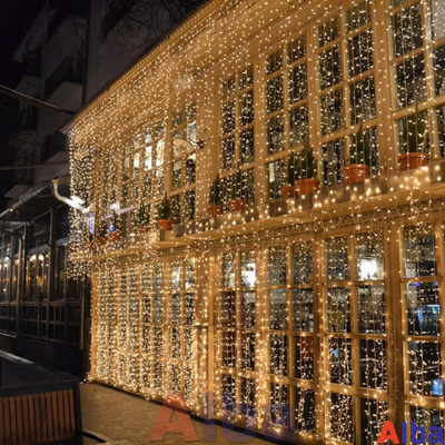 Занавес 2*1.0 м, ТЕПЛЫЙ БЕЛЫЙ, IP 65 постоянное свечение