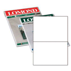 860007 Наклейки для всех типов принтеров белые А4/2 (1 лист)