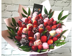 Букет из клубники в шоколаде "Французский поцелуй"