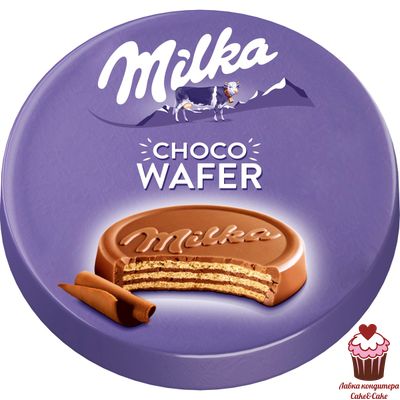 Вафли Milka с начинкой с какао в молочном шоколаде, 30 г