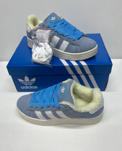 Adidas Campus 00s Blue с мехом