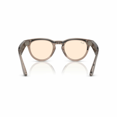 Умные очки Ray-Ban Headliner (Gen1), фотохромные линзы Clear/Saffron Yellow Transitions, оправа Shiny Warm Stone (150-50)