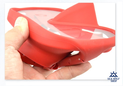 Маска для дайвинга Keep Diving моно безрамная белая