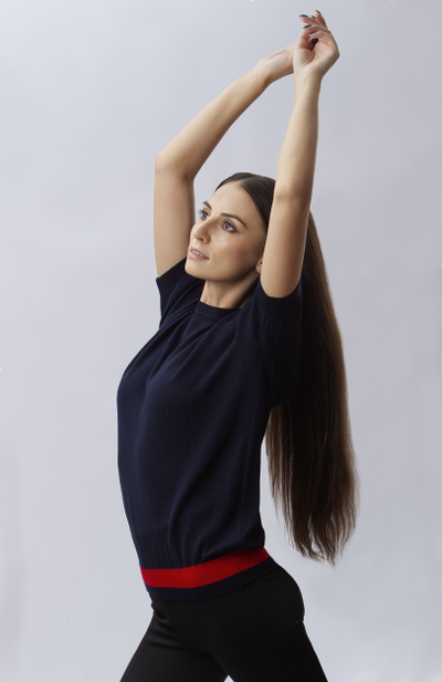 Джемпер с коротким рукавом