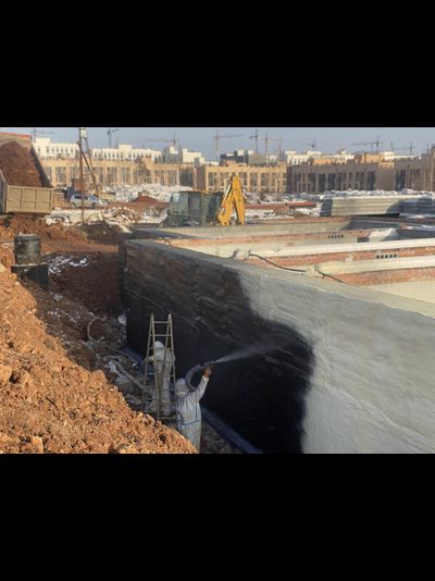 Гидроизоляция фундамента полимочевиной