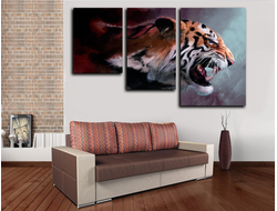 Модульная картина "Свирепость"