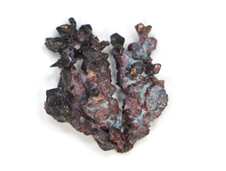 Медь самородная, коллекционный образец, Казахстан (25*25*7 мм, вес: 6,9 г) №21938