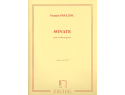 Poulenc Violin Sonate (edition corrigee 1949 )