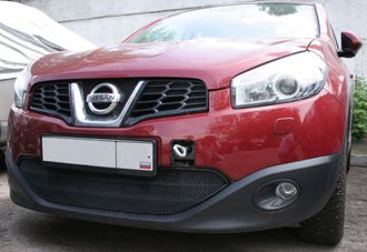 Сетка на бампер внешняя для NISSAN Qashqai 2011-2014, черн., 15 мм ( 01-390208-15B )