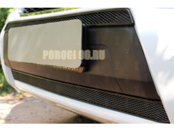 Защита радиатора Subaru Forester IV (US Version) 2013-2016 black верх PREMIUM