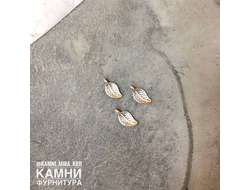 Подвес "Листик малый" 14х7 мм, цена за набор