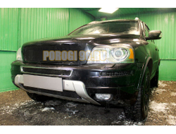 Защита радиатора Volvo XC90 2006-2014 black верх PREMIUM (устанавливается вместо штатной)