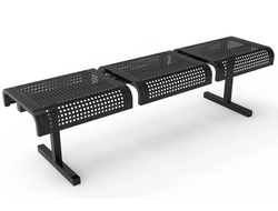 Секция стульев перфорированная трёхместная без спинки СП7