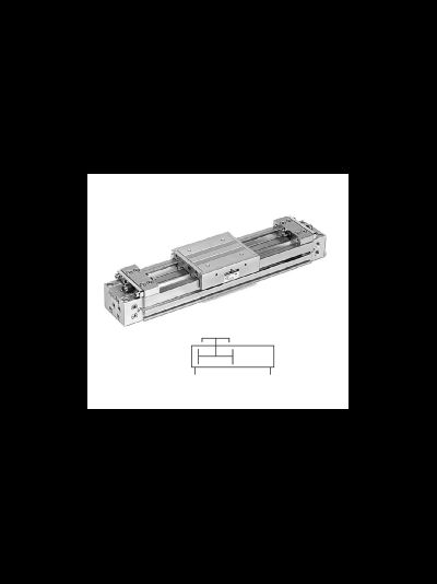 Бесштоковый ленточный цилиндр с направляющей скольжения MY1M