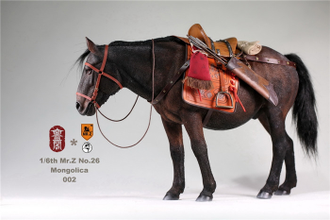 Монгольский конь лошадь фигурка 1/6 Scale Liaodong Mongol Cavalier Horse Animal Model Toy M002 Mr.Z