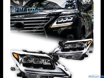 Фары Lexus LX 570 2012-2015 LED 3 линзы