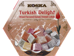 KOSKA Рахат-лукум фруктовое ассорти, 250 гр