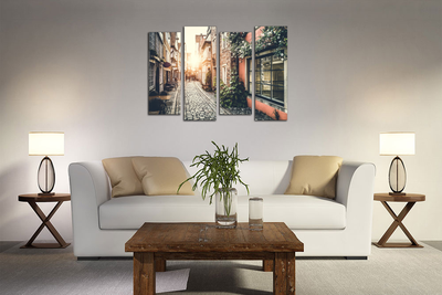 Модульная картина "Улочки города"