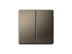 Systeme Electric ArtGallery Мокко Выключатель двухклавишный кнопочный, сх.2, 10А, механизм GAL000617