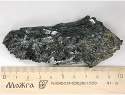 Актинолит, Россия, Северный Кавказ, КЧР, река Большой Блыб (100*45*34 мм, 164 г) №29633