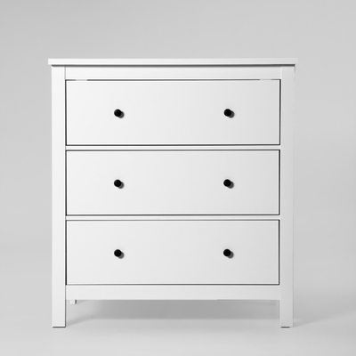 Сага Комод 3 ящика 920х1007х510 белый