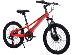 Детский велосипед Timetry TT068, 7ск 20" красный, рама 10"