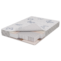 ВК130 Матрас Фортуна Lux (БНП мультипакет, термовойлок, кокосовая койра, Optofoam, ППУ, трикотаж)