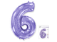 Цифра фольгированная Лиловая 102 см.