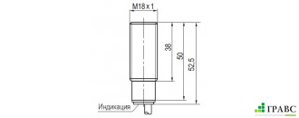 Индуктивный датчик ISB A4B-43P-5-LZ-C