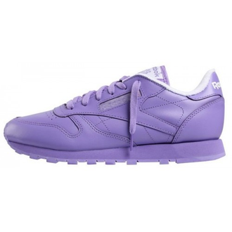 Кроссовки Reebok classic кожаные фиолетовые женские
