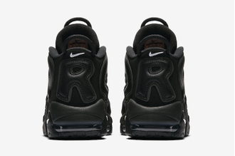 Nike Air More Uptempo 96 Supreme Черные полностью мужские