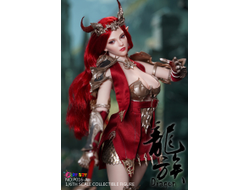 ПРЕДЗАКАЗ - Эльфийка-воин в красном- КОЛЛЕКЦИОННАЯ ФИГУРКА 1/6 Dragon Elves golden (P016A) - PLAY TOY ?ЦЕНА: 26700 РУБ?
