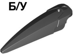 ! Б/У - Hero Factory Weapon, Blade Wide Curved, Black (15362 / 6056377 / 6269089 / 6297810) - Б/У