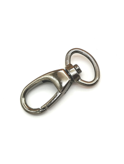 Карабин для сумок, 40*16 мм (под ремень 13 мм) серебро