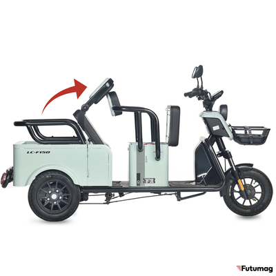 Электротрицикл Wanshida LC-F150 60V 1000Вт серый