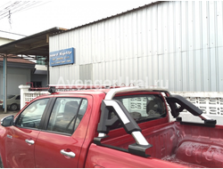 Дуга безопасности кузова пикапа K2, овал d70x85мм, TOYOTA HILUX Revo, 2015+