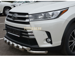 Защита переднего бампера G d60/60 для Toyota Highlander (2017-2020)