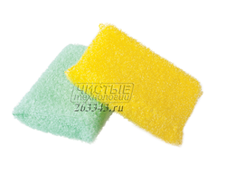 Поролоновые губки в пластиковой оплетке