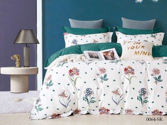 Постельное белье Cleo полутороспальное сатин 150х210х1 160х230х1 50х70х2 16/0064-SK