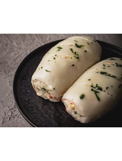 Кальмар фаршированный по-домашнему.