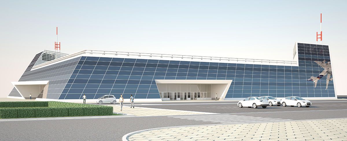 Эскиз терминала аэропорта