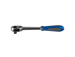 Трещотка 1/2", 262 мм, 32 зубца, флажковая с кнопкой KING TONY 4771-10GR