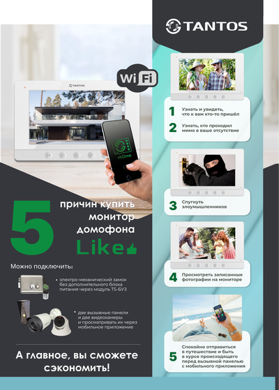 Tantos Like HD Wi-Fi (Белый)