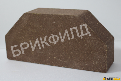 Кирпич облицовочный "Трапеция". Шоколад. Кирпичный завод Брик Филд
