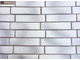 Декоративная облицовочная плитка под кирпич Kamastone Brick stile 1431, белый с серым
